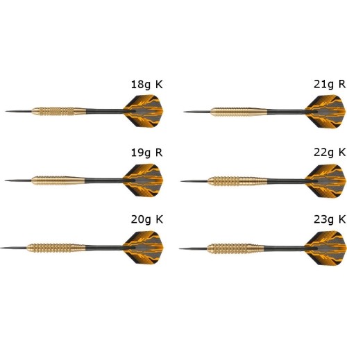 Rzutki stalowe Harrows Club Brass, 3 szt.