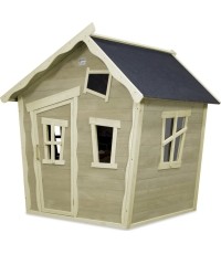 Drewniany domek do zabawy Exit Crooky 100 Grey-Beige