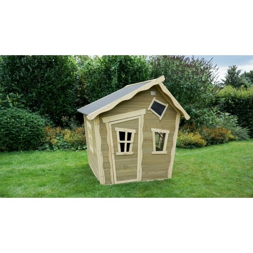 Drewniany domek do zabawy Exit Crooky 100 Grey-Beige