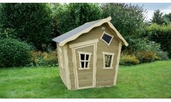 Drewniany domek do zabawy Exit Crooky 100 Grey-Beige
