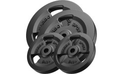 Zestaw obciążeń żeliwnych Marbo, 60 kg / 2x20 kg + 2x10 kg