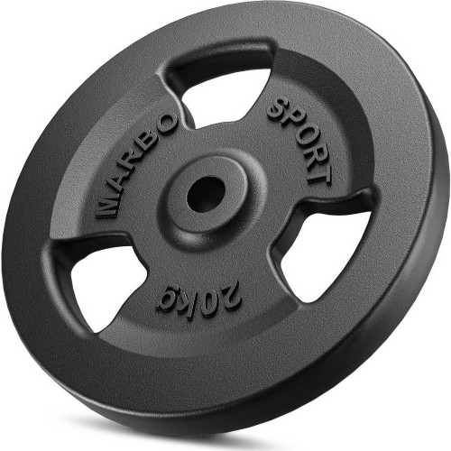 Zestaw obciążeń żeliwnych Marbo, 60 kg / 2x20 kg + 2x10 kg