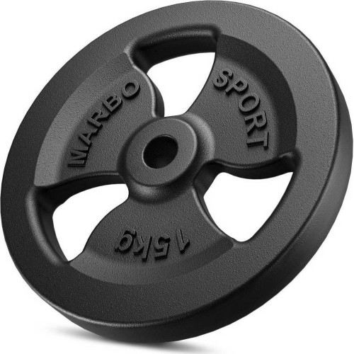Zestaw obciążeń żeliwnych Marbo, 60 kg / 2x15 kg + 2x10 kg + 2x5 kg