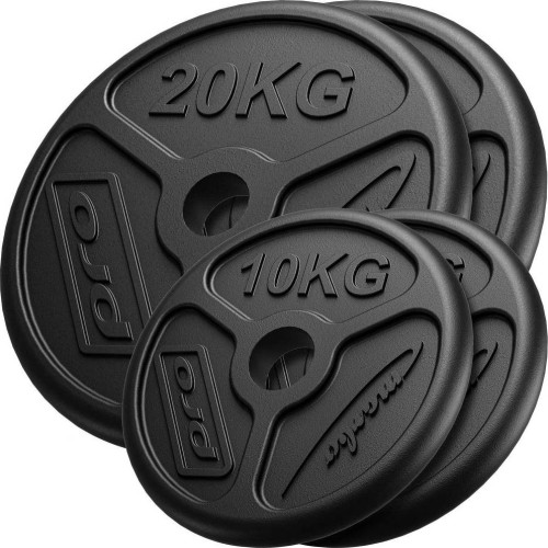 Zestaw obciążeń żeliwnych Marbo MW-2x20KG_2x10KG-OLI, 60 kg (2x20 kg + 2x10 kg)