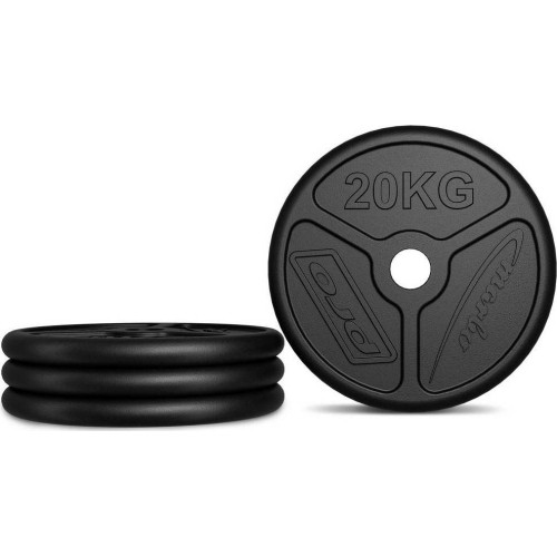 Zestaw obciążeń żeliwnych Marbo MW-2x20KG_2x10KG-OLI, 60 kg (2x20 kg + 2x10 kg)