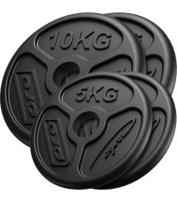 Zestaw obciążeń żeliwnych Marbo, 30 kg / 2x10 kg + 2x5 kg