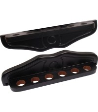 Stojak na kije bilardowe Buffalo De Luxe, czarny, na 6 kijów