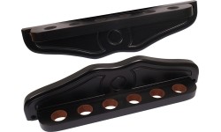 Stojak na kije bilardowe Buffalo De Luxe, czarny, na 6 kijów