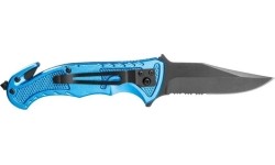 NIEBIESKI NÓŻ SAMOCHODOWY ′RESCUE′