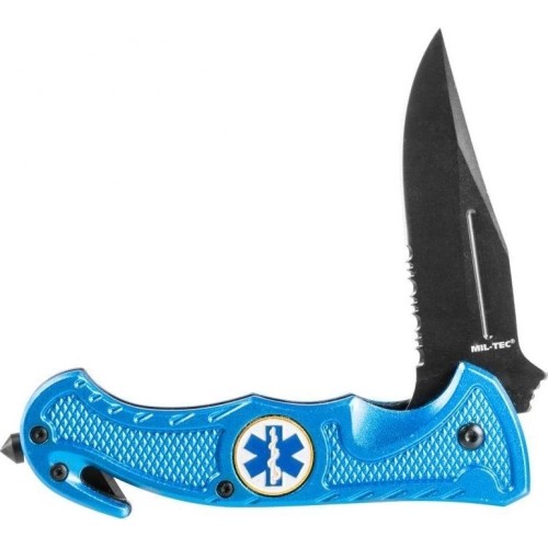 NIEBIESKI NÓŻ SAMOCHODOWY ′RESCUE′