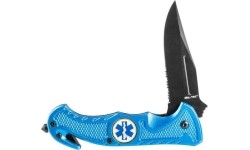 NIEBIESKI NÓŻ SAMOCHODOWY ′RESCUE′