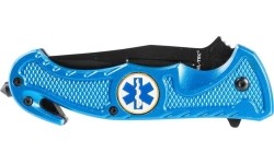 NIEBIESKI NÓŻ SAMOCHODOWY ′RESCUE′