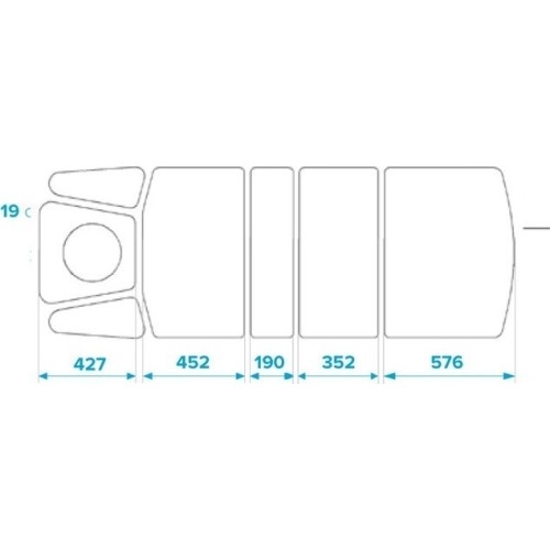 Profesjonalny stół do masażu SPA & Wellness Fiji, 5 lub 7-sekcyjny