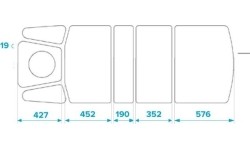 Profesjonalny stół do masażu SPA & Wellness Fiji, 5 lub 7-sekcyjny