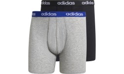 Bokserki męskie Adidas Linear Brief 2-pak, czarno-szare