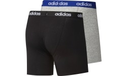Bokserki męskie Adidas Linear Brief 2-pak, czarno-szare