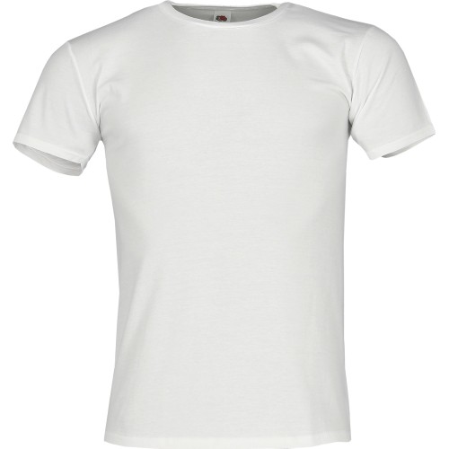 Fruit Of The Loom Marškinėliai Vyrams Iconic 150 T White 00008