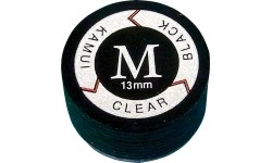 Skórka do kija bilardowego KamuiClear Black Medium 13 mm, 1 szt.