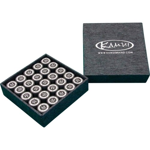 Skórka do kija bilardowego KamuiClear Black Medium 13 mm, 1 szt.