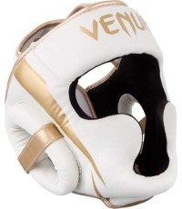 Kask bokserski Venum Elite - White/Gold