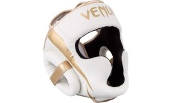 Kask bokserski Venum Elite - White/Gold