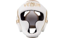 Kask bokserski Venum Elite - White/Gold