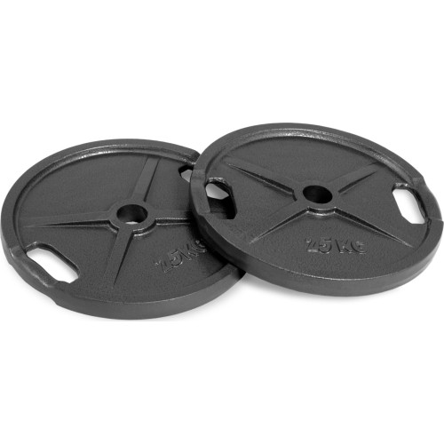 Zestaw żeliwnych talerzy olimpijskich KROON 5–25 kg - 20 kg