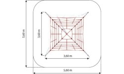 Siatka wspinaczkowa na plac zabaw Inter-Play Mt. Gerlach