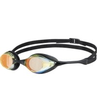 Lustrzane okulary pływackie Arena Cobra Swipe, żółto-czarne