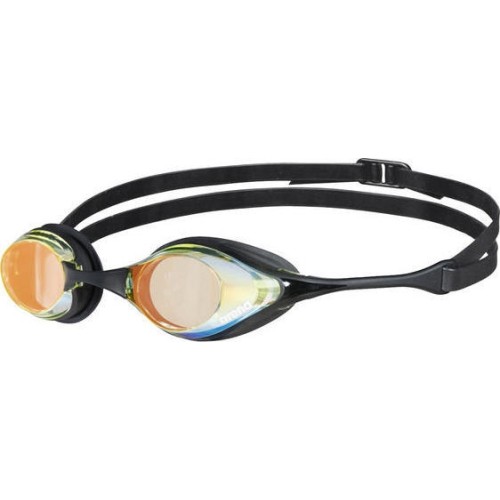 Lustrzane okulary pływackie Arena Cobra Swipe, żółto-czarne