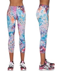 Damskie legginsy sportowe BAS BLACK Caty 70 - Wielokolorowy