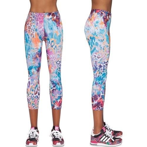 Damskie legginsy fitness do uprawiania sportu Bas Black Caty 70 - Multicolour