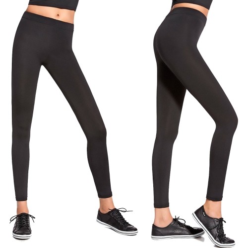 Damskie legginsy fitness do uprawiania sportu Bas Black Forcefit 90 - Black