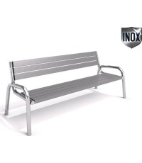 Ławka ze stali nierdzewnej Inter-Play 14