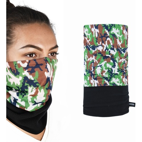 Uniwersalny wielofunkcyjny komin Oxford Snug - Camo Green