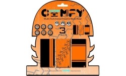 Uniwersalna bandamka Komin Getr na szyję i twarz Oxford Comfy 3-szt. - Skulls