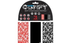 Uniwersalna bandamka Komin Getr na szyję i twarz Oxford Comfy 3-szt. - Skulls