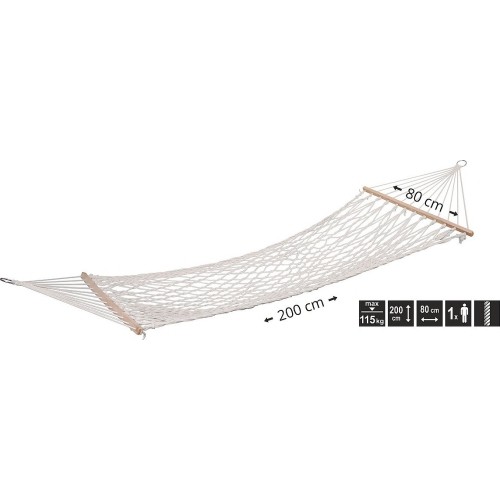 Hamak sznurkowy ogrodowy Cattara - 200 x 80 cm