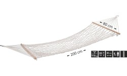 Hamak sznurkowy ogrodowy Cattara - 200 x 80 cm