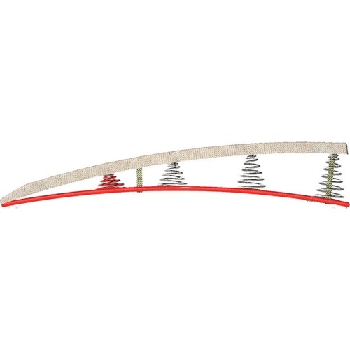 Trampolina gimnastyczna wyczynowa Nova'Jump Hard 23 cm