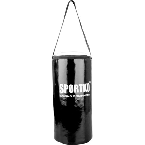 Worek bokserski dla dzieci SportKO MP10 19x40cm - Czarno-biały