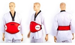 Sportowy treningowy ochraniacz pasa SportKO 335 - rozm. uniwersalny - Blue