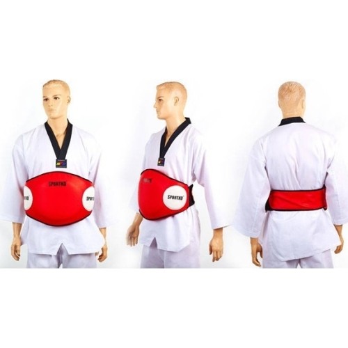 Sportowy treningowy ochraniacz pasa SportKO 335 - rozm. uniwersalny - Red
