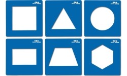 Geometric shapes. Stencils