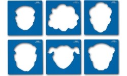 Maxi Faces. Stencils
