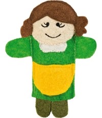 Finger puppets set. Little Red Riding Hood