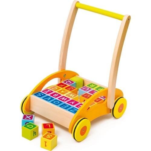 Baby walker with blocks
