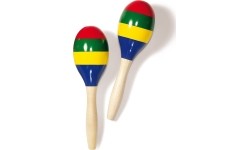 Wooden colorful maracas