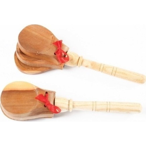 Wood Castnets With Handle Amaya