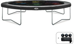 Trampolina BERG Favorit Regular Levels - 430 cm, szara